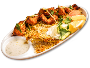 Chicken Bihari Boti Rice Platter(6 Pcs)